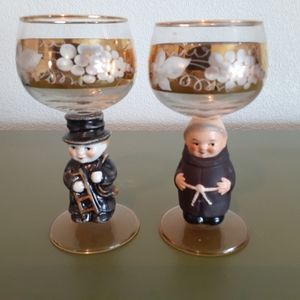 Vintage wine goblets